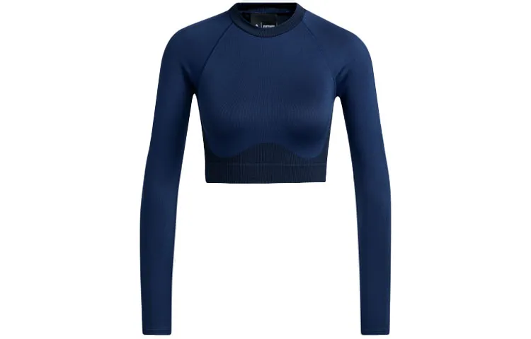 Adidas Ivy Park Halls Of Ivy Crop Top 2.0 Dark Blue/Black