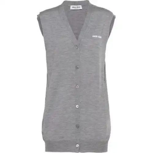 MIU MIU SS23 Tank Top Women's Gray