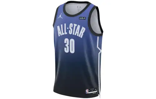 Jordan Football uniform, letters and numbers with a round collar, basketball blue vest