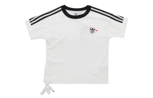 Adidas Originals Drop Shoulder Sleeve T Shirt Women's White
