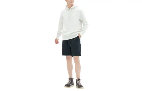 UNIQLO Casual Shorts Men's Black Moderate