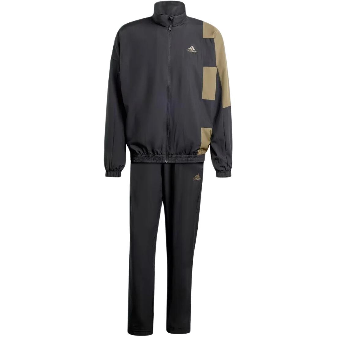 Adidas Sportswear Colorblock Tracksuit Casual Sportswear Men's Black