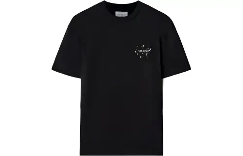 OFF WHITE Arrows Motif Short Sleeve T Shirt Black
