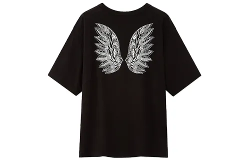 UNIQLO Straight Fit T Shirt Women's Black