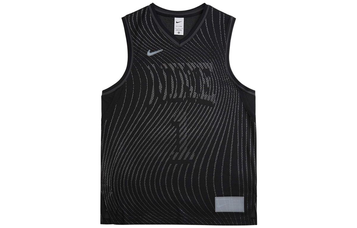 Nike Sports comfortable breathable letters and numbers, quick dry basketball black vest