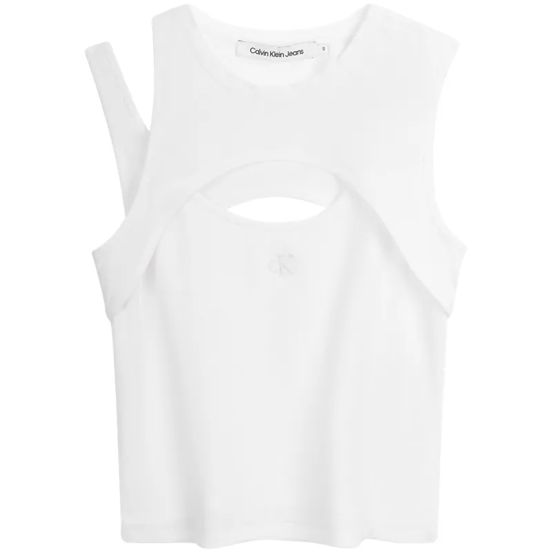 CALVIN KLEIN Tank Top Women's Moon White
