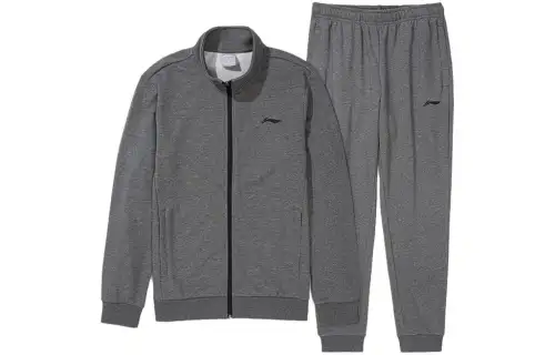 Li Ning Sweatshirt Set Unisex Dark Heather Gray