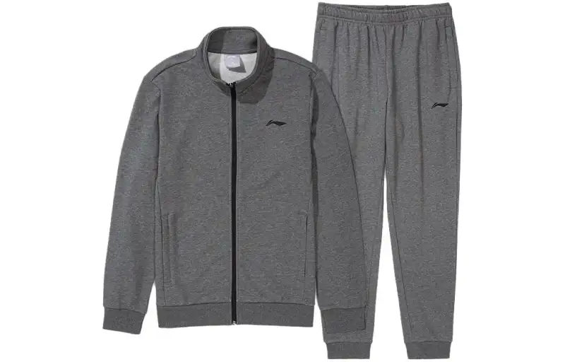 Li Ning Sweatshirt Set Unisex Dark Heather Gray