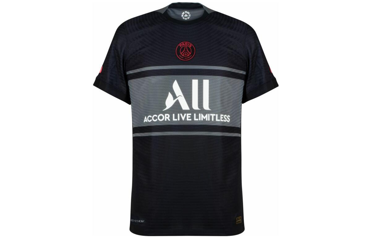Nike Soccer Jerseys Men’s Black Moderate Straight Fit