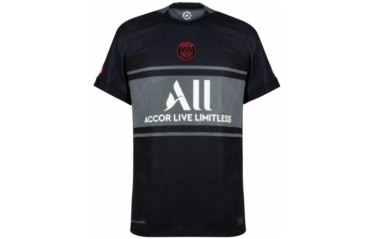 Nike Paris Saint-Germain Soccer Jerseys Men's Black Moderate