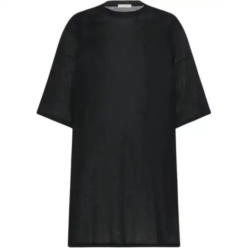 THE ROW T Shirts Women's Black Crew Neck Moderate Straight Fit