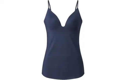 UNIQLO X MAME KUROGOUCHI UNIQLO X Mame Kurogouchi Tank Tops Women's Dark Blue V Neck Moderate Straight Fit