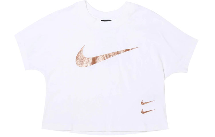 Женская футболка Nike Sportswear Swoosh (белая)