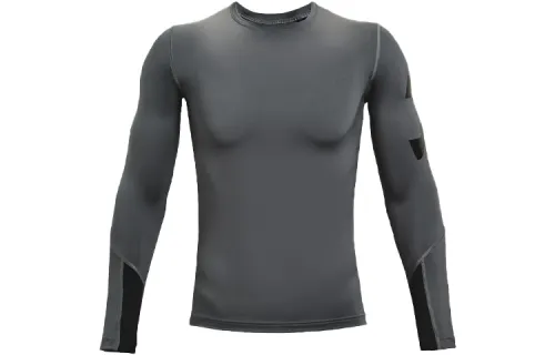Under Armour HeatGear Fitness Clothing Men's Gray Moderate