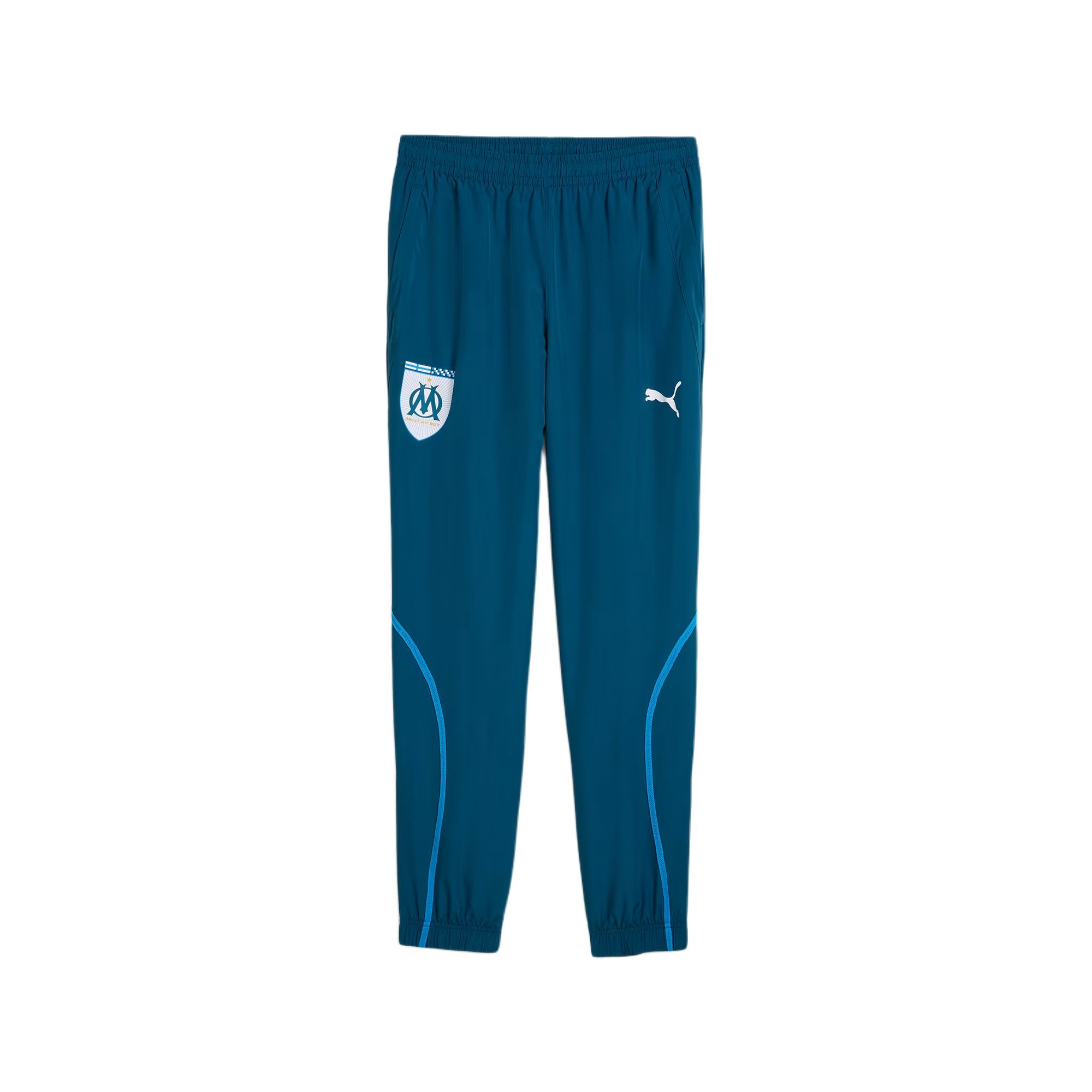 PUMA Olympique De MarseilleWOVEN SS24 Casual Pants Men's Dark Blue