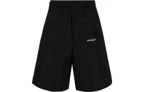 OFF WHITE SS22 Sports Shorts Men's Black Moderate