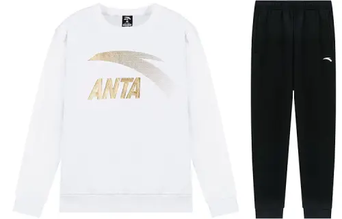 ANTA Life Collection Sweatshirt Sets Men's Crew Neck Moderate