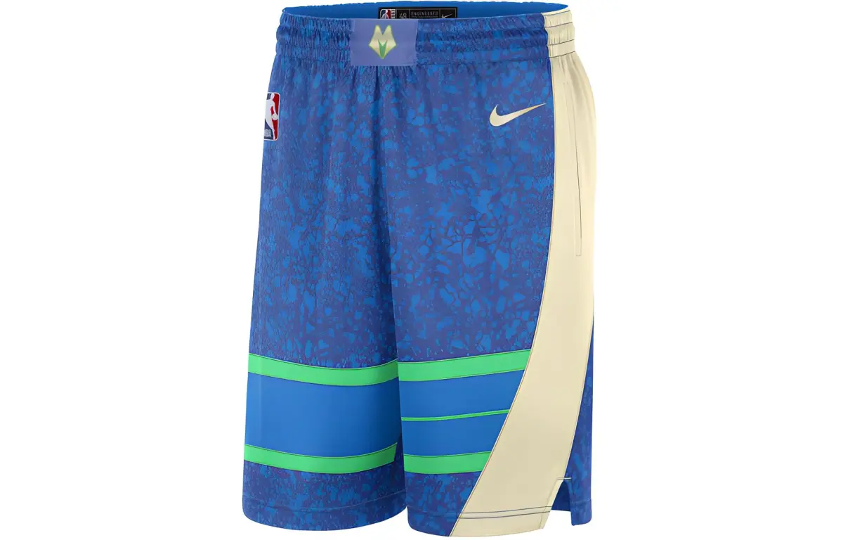 Nike Nba Milwaukee Bucks Swingman City Edition Dri Fit Shorts