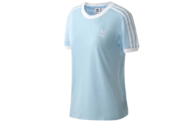 Женская футболка adidas originals 3 STR TEE (синий) — фото 1