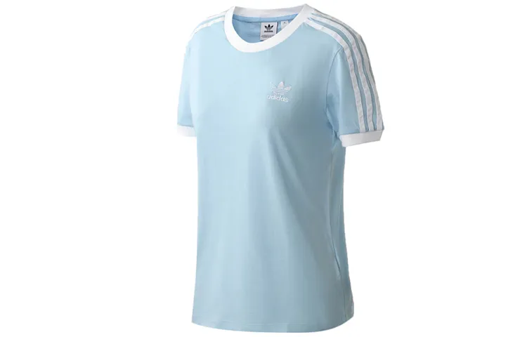 Adidas Originals Set in Sleeve T Shirt Women's Blue