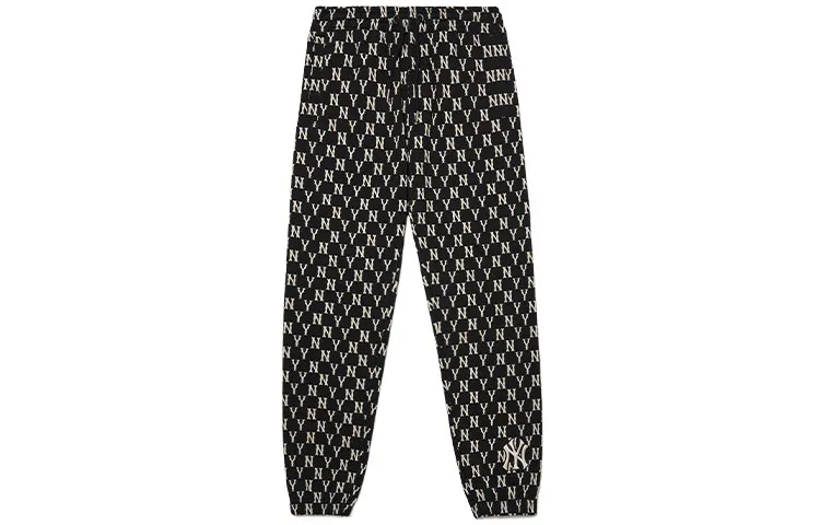 MLB Monogram Sports Pants Unisex Black Moderate