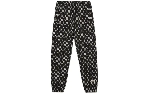 MLB Monogram Sports Pants Unisex Black Moderate