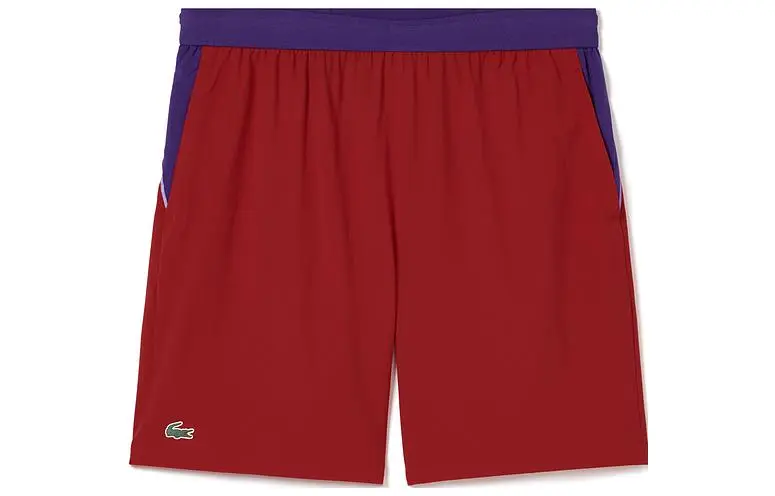 LACOSTE Djokovic Collaboration Casual Shorts Men's Dark Red Moderate