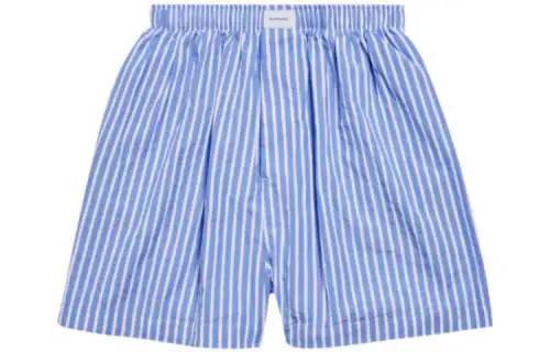 Balenciaga Casual Shorts Regular Fit Men's Blue