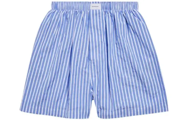 Balenciaga Casual Shorts Regular Fit Men's Blue