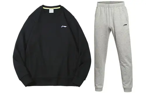 Li Ning Sweatshirt Sets Men's Crew Neck Moderate