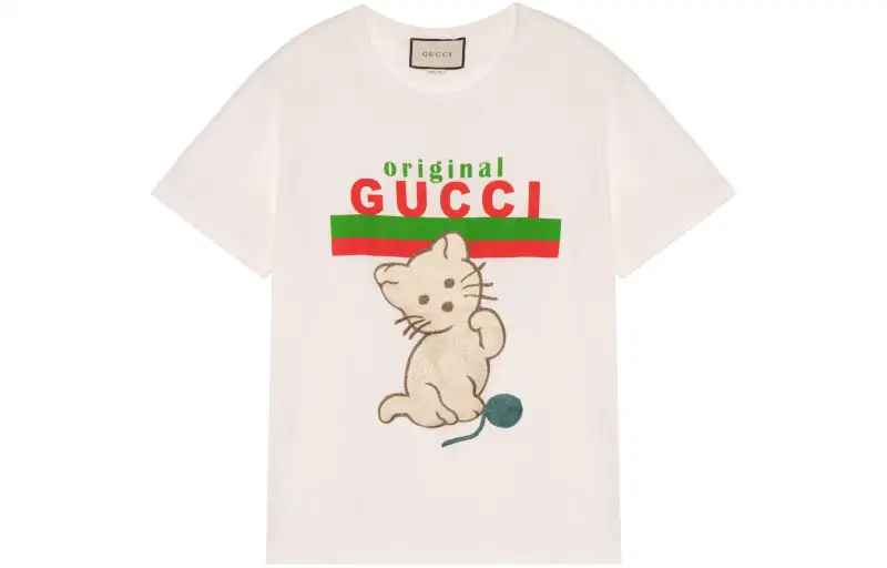 【Previous Season】Kitten relaxed-fit T-shirt