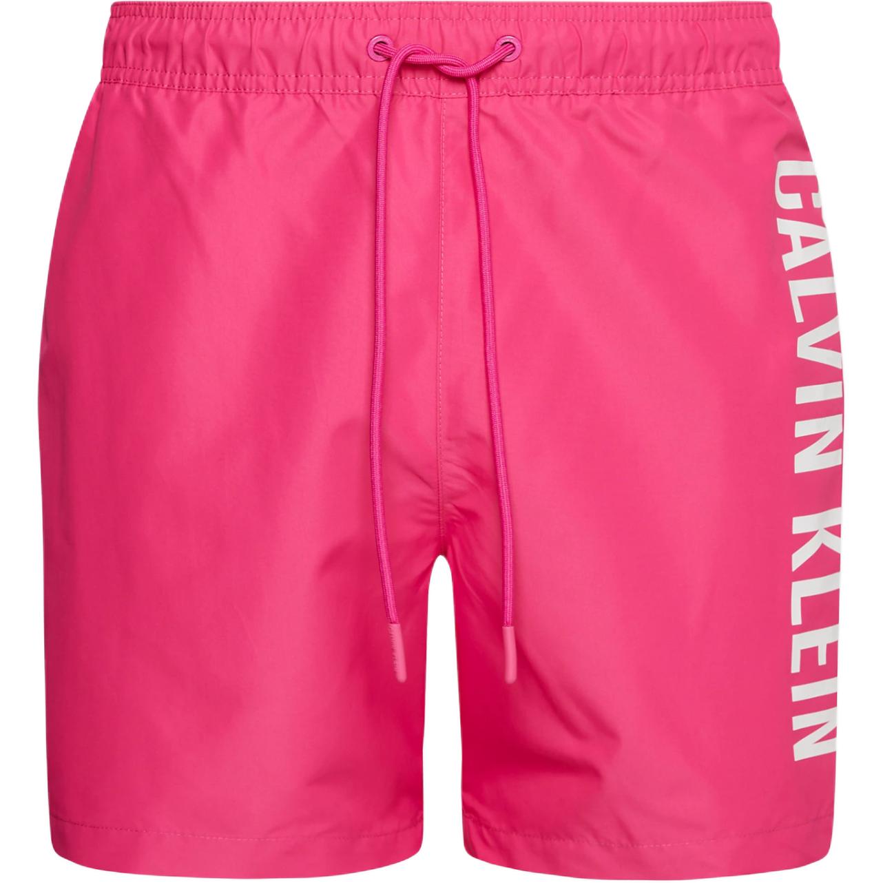 CALVIN KLEIN INTENSE POWER series quick-drying fabric mesh lining elastic drawstring swimming trunks European version men's purple