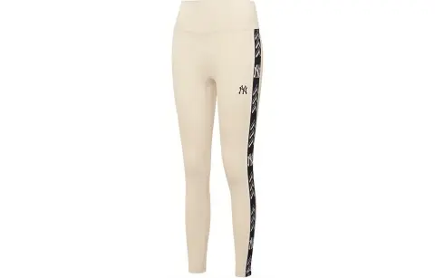 MLB New York Yankees Sports Pants Unisex Beige Moderate