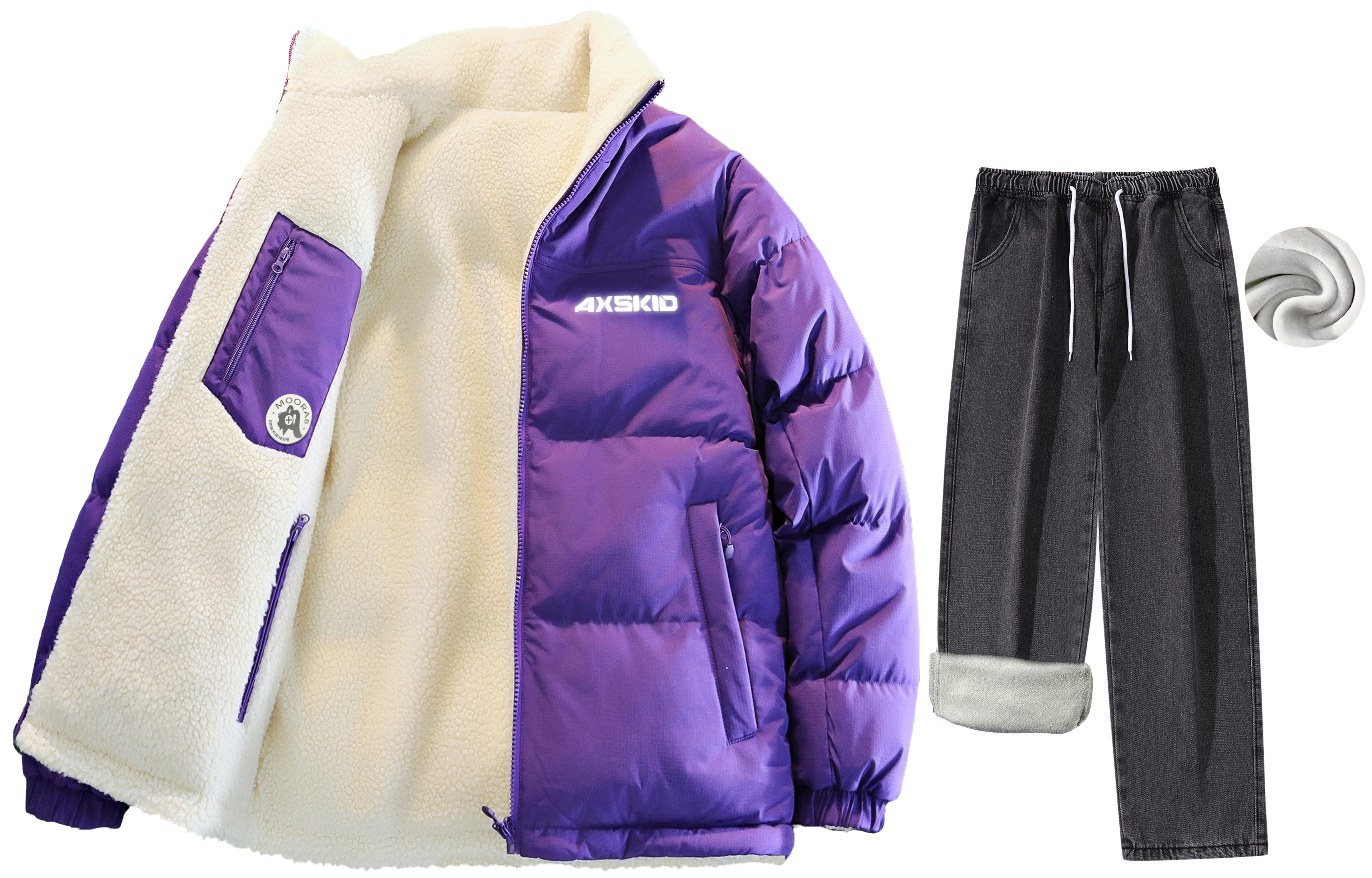 A.X.S.K x MOORAB Casual Sportswear Unisex