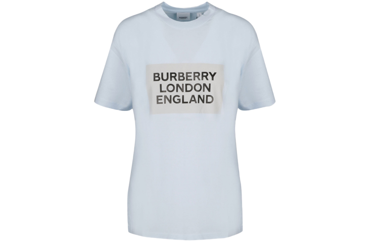 Женская футболка Burberry Burberry Oversize T (светло-синяя)