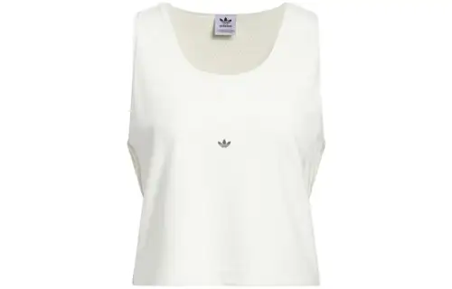 Adidas Originals Tank Tops Women's White Crew Neck Moderate Other