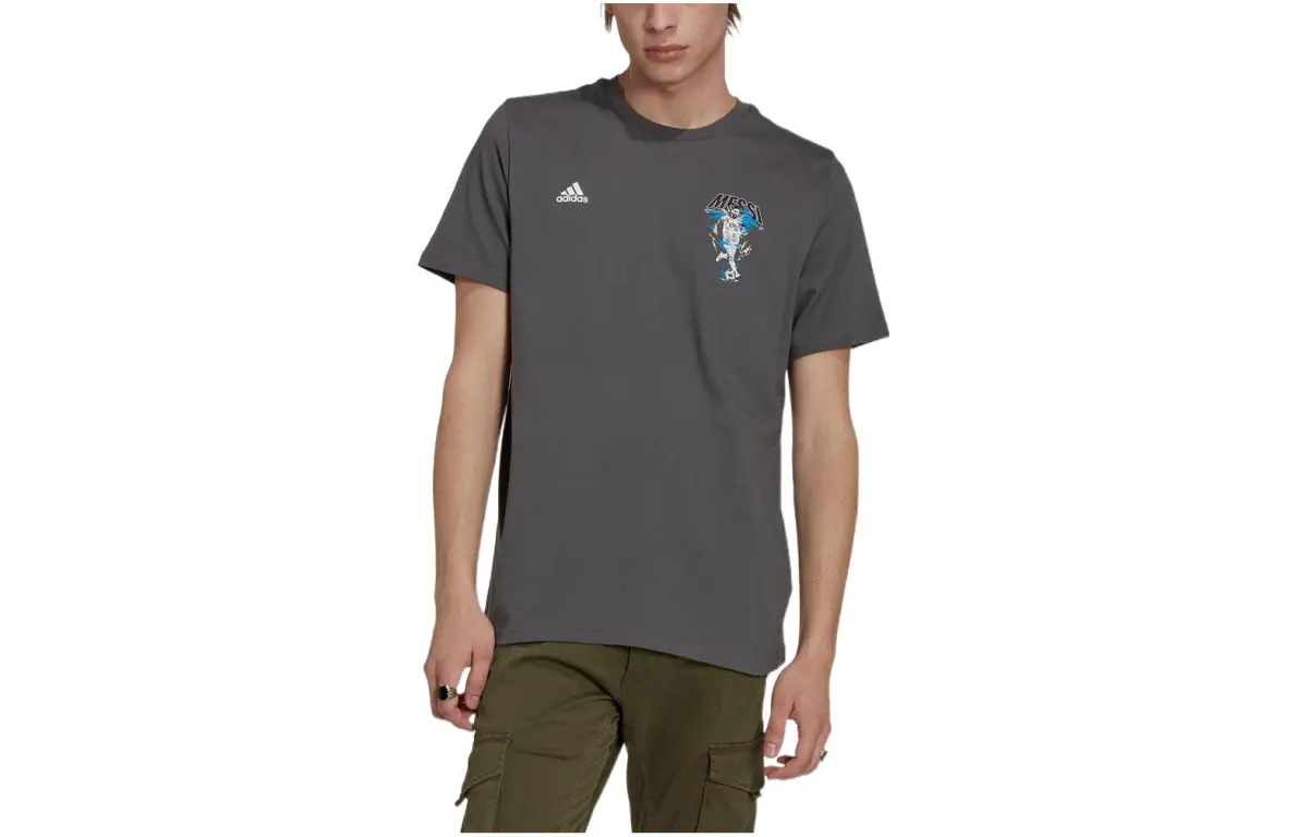 Adidas Soccer Jerseys Men's Dark Gray Moderate Straight Fit