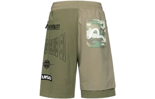 EVISU Casual Shorts Men's Army Green