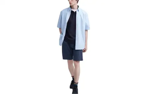 UNIQLO Casual Shorts Unisex Navy Blue Moderate