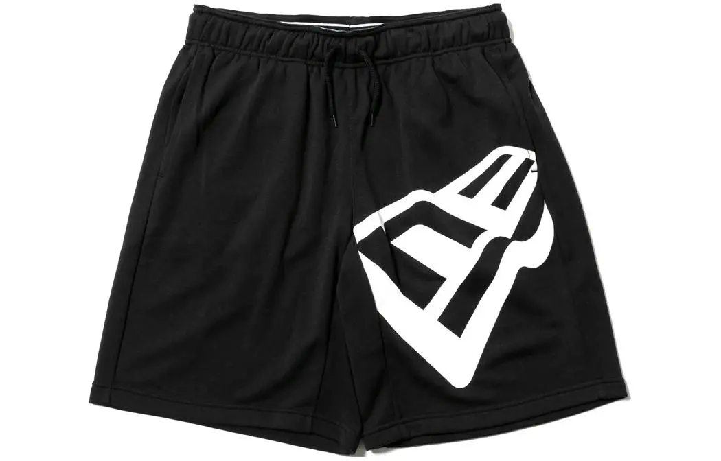 New Era Sports Shorts Flag Logo Casual Shorts Unisex Black