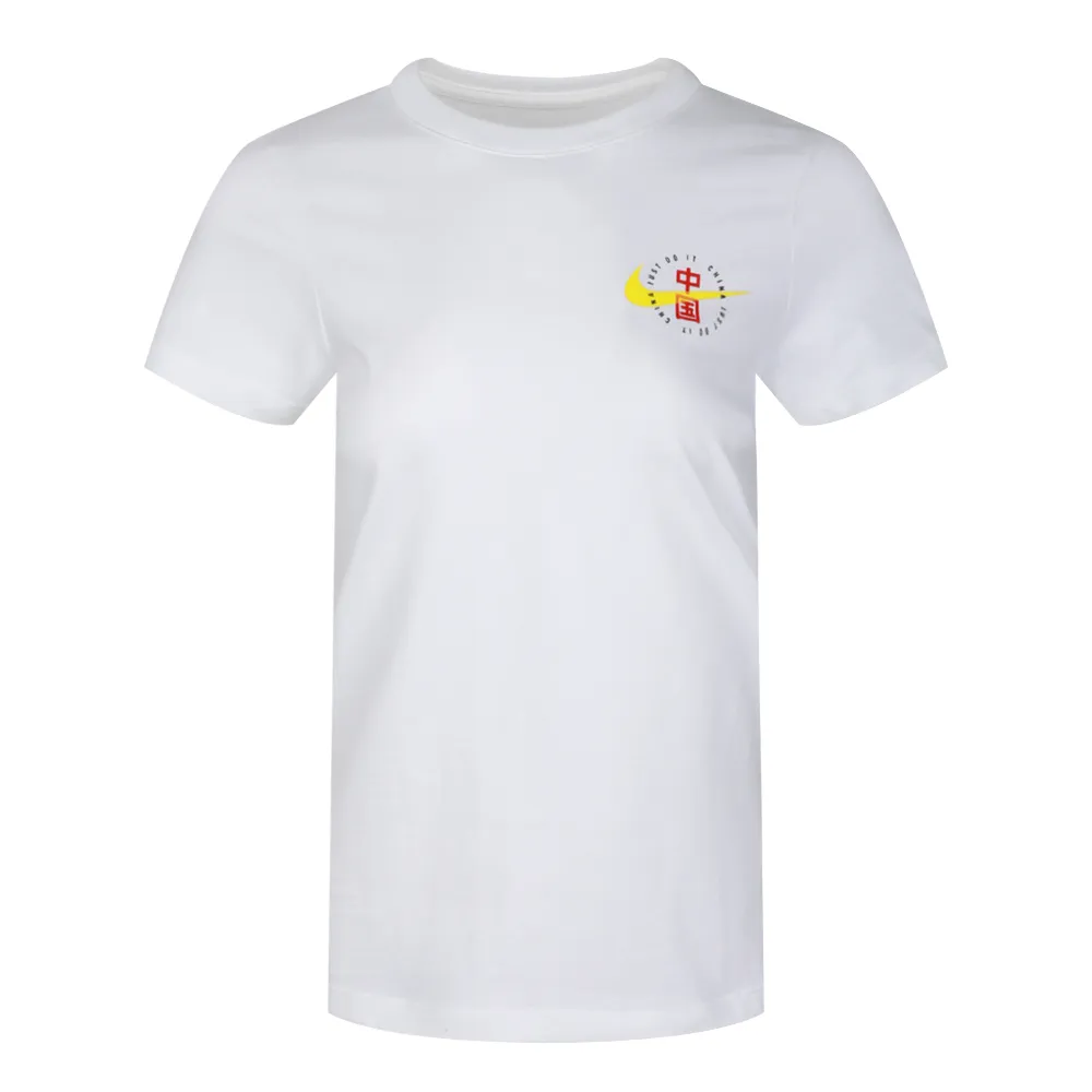 Nike T-Shirts Women's White Crew Neck Moderate Other