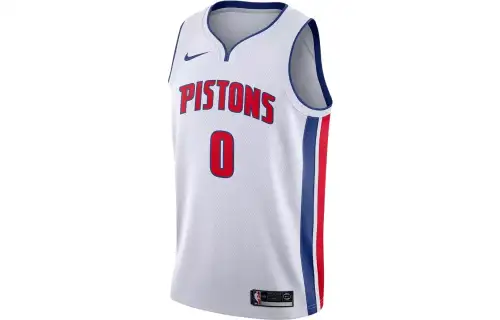 Nike NBA Basketball Vest SW Fan Edition League Limited Pistons Drummond Drummond No. 0 Men's White