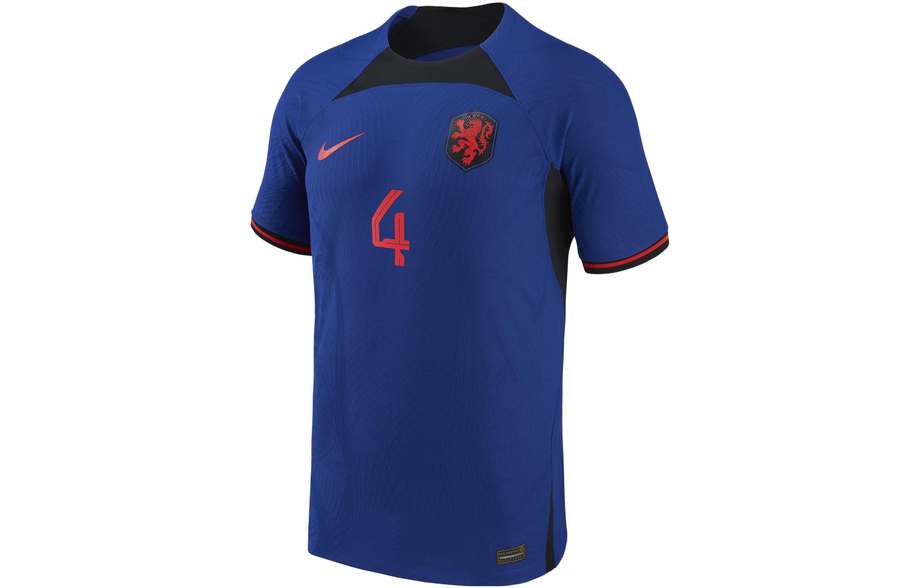 Nike Netherlands National Team 2022/23 Stadium Away Virgil Van Dijk Big Kids' Nike Dri-FIT Soccer Jersey