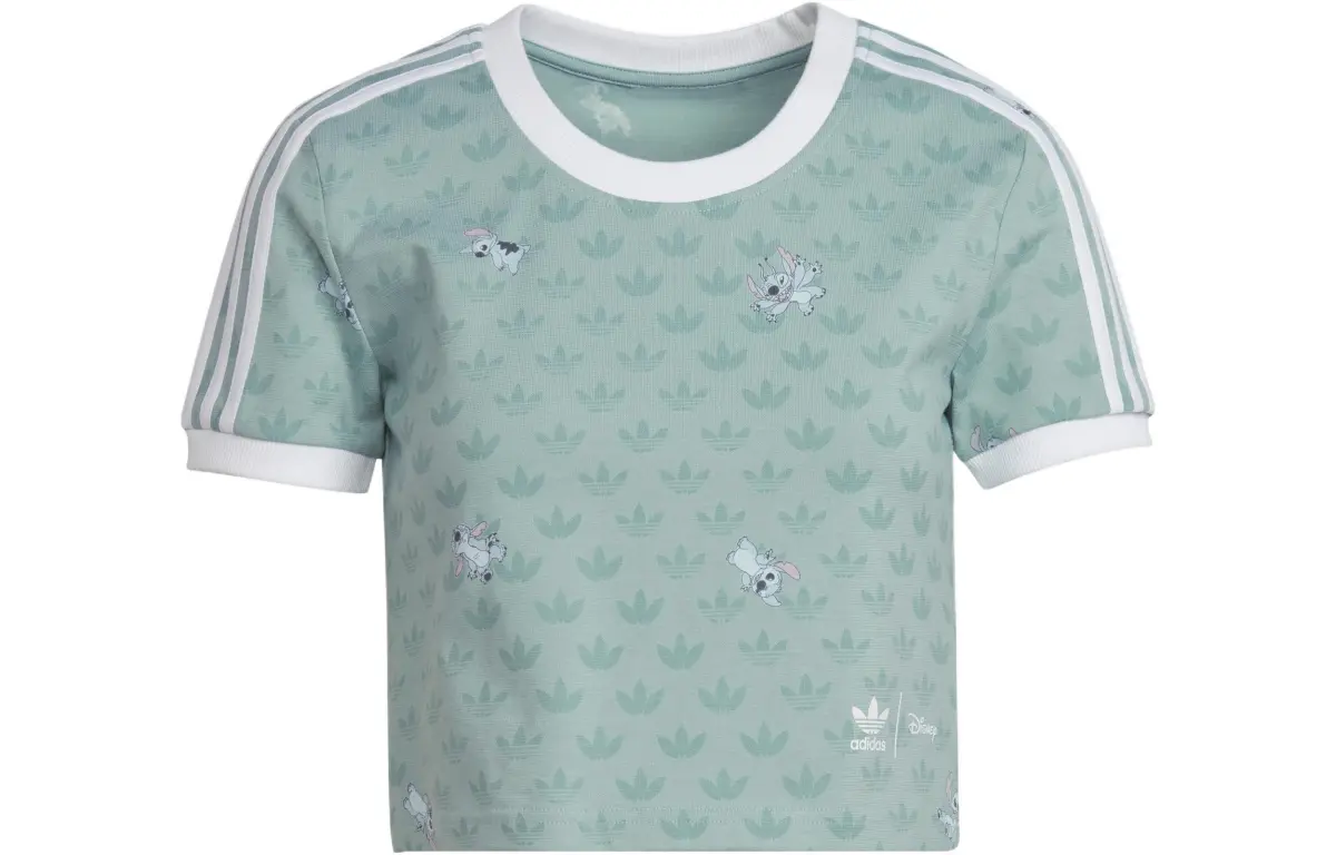Adidas Originals x Disney Stitch T Shirt Women's Light Green