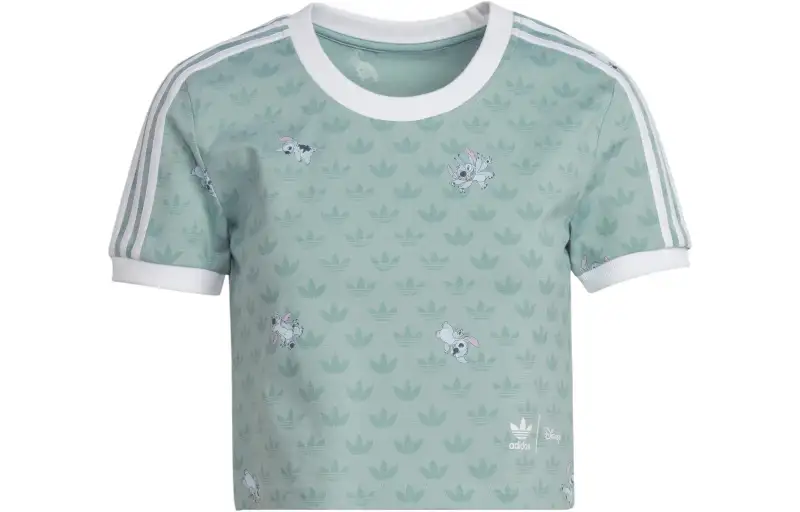 Adidas Originals x Disney Stitch T Shirt Women's Light Green