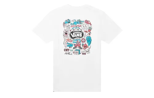 Vans OTW T Shirts Women's White Crew Neck Moderate Straight Fit
