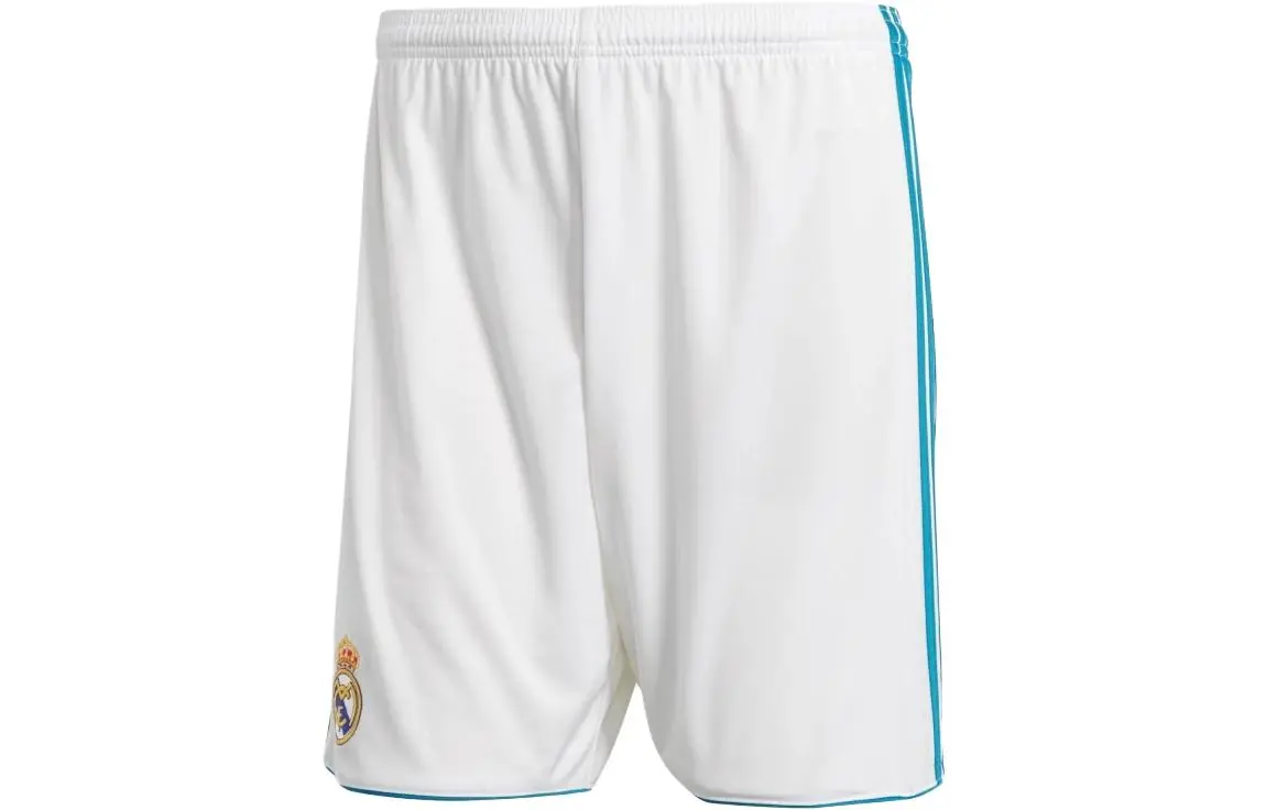 Adidas Real Madrid Soccer Bottom Men's White/Vibrant Cyan