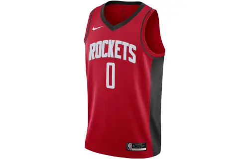 Nike NBA SW Fan Edition 20th Season Houston Rockets Jaylen Green No. 0 Sports Basketball Jersey Men's University Red