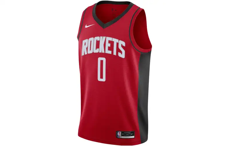 Nike NBA SW Fan Edition 20th Season Houston Rockets Jaylen Green No. 0 Sports Basketball Jersey Men's University Red