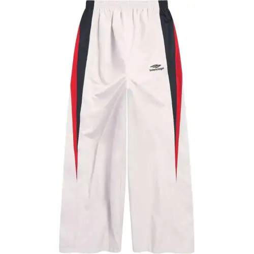 Balenciaga Casual Pants Loose Fit Men's White